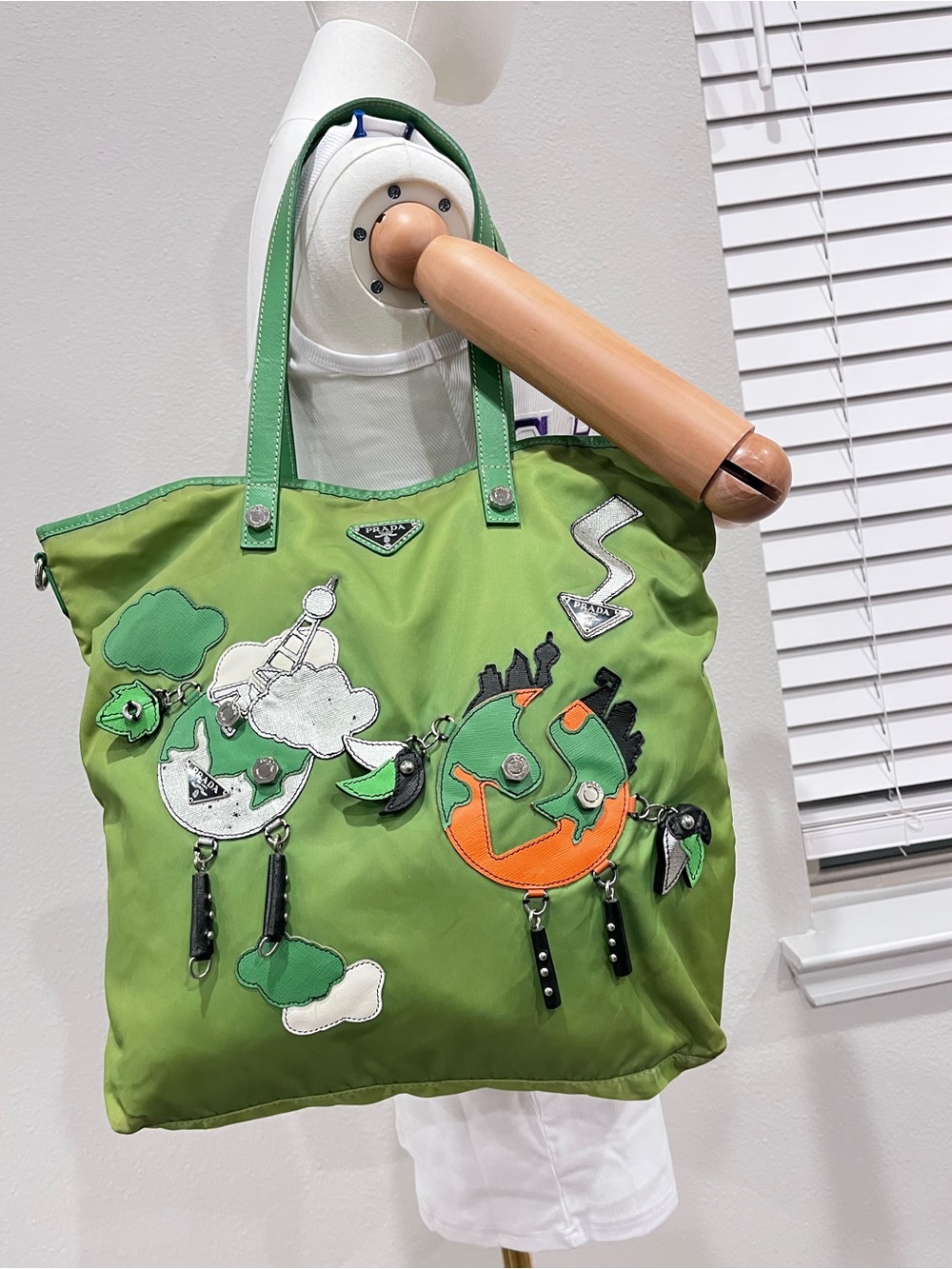 PRADA TESSUTO ROBOT TOTE BAG.